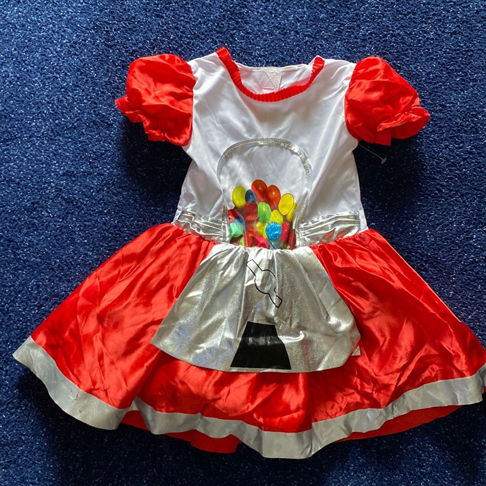 Little girls gum all dress costume